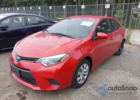 2016 Toyota Corolla Le из США, поврежденный, VIN 2T1BURHE0GC508471